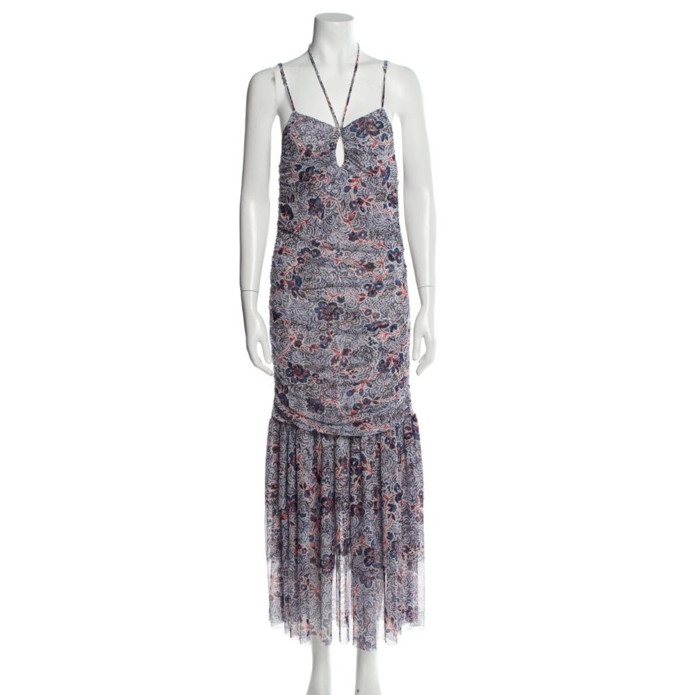 MISA Los Angeles Print Long Dress